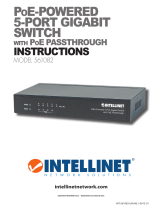 Intellinet PoE-Powered 5-Port Gigabit Switch with PoE Passthrough Instrukcja obsługi