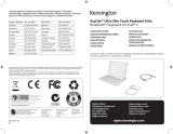 Kensington KeyLite Ultra Slim Touch Keyboard Folio Instrukcja obsługi