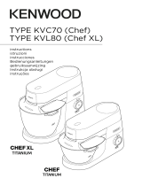 Kenwood KVL8470S Chef Titanium XL Megapack Instrukcja obsługi