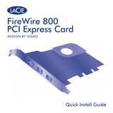 LaCie FIREWIRE 800 PCI EXPRESS CARD Instrukcja obsługi