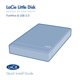 LaCie Little Disk, 500GB Instrukcja obsługi