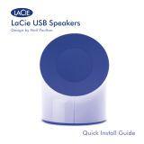 LaCie USB Speakers Design By Neil Poultan Instrukcja obsługi
