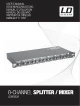 LD Sys­tems MS 828 Rackmount 8-Channel Splitter/Mixer Instrukcja obsługi