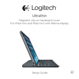 Logitech Ultrathin Magnetic clip-on keyboard cover for iPad mini Instrukcja instalacji