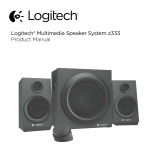 Logitech Z333 2.1 Speakers – Easy-access Volume Control Instrukcja obsługi