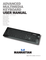 Manhattan Multimedia Keyboard Instrukcja obsługi
