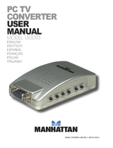 Manhattan PC TV Converter Instrukcja obsługi