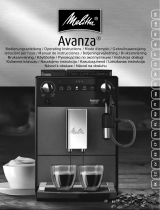 Melitta Avanza 600 Serie Instrukcja obsługi