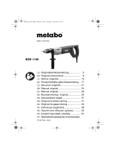 Metabo BDE 1100 Bohrmaschine Instrukcja obsługi