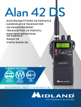 Midland Alan 42 DS CB Portable AM/FM Multi Bande Radio Émetteur-Récepteur Instrukcja obsługi