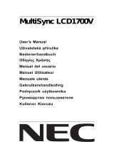 Mitsubishi MultiSync® LCD1700V Instrukcja obsługi