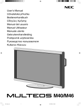 NEC MULTEOS M46 Instrukcja obsługi