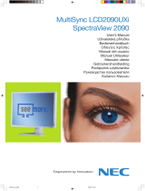 NEC SpectraView® 2090 Instrukcja obsługi