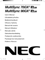 NEC MultiSync® 70GX²Pro Instrukcja obsługi