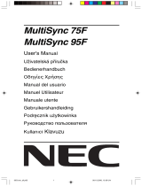 NEC MultiSync® 75F Instrukcja obsługi