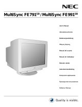 NEC MultiSync® FE991SB Instrukcja obsługi