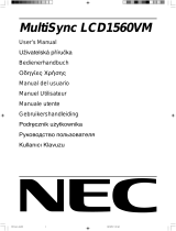 NEC MultiSync® LCD1560VM Instrukcja obsługi