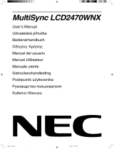 NEC MultiSync® LCD2470WNX Instrukcja obsługi
