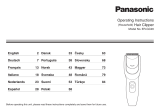 Panasonic ERGC20 Instrukcja obsługi