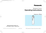 Panasonic ER240 Instrukcja obsługi