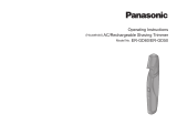 Panasonic ERGD60 Instrukcja obsługi