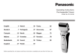 Panasonic es rw 30 s Instrukcja obsługi