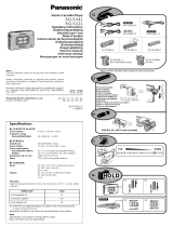 Panasonic RQSX21 Instrukcja obsługi
