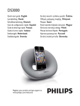 Philips Fidelio Docking speaker DS3000 Instrukcja obsługi