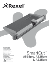 Rexel Smartcut Pro Trimmer A535 A2 30 Sheets - Color: Silver Instrukcja obsługi