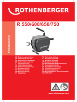Rothenberger Drain cleaning machine R550 Instrukcja obsługi