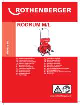 Rothenberger Drain cleaning machine RODRUM M Instrukcja obsługi