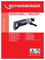 Rothenberger Dry drill motor RODIADRILL 1800 DRY Instrukcja obsługi