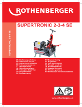 Rothenberger Electric threading machine SUPERTRONIC 2SE Instrukcja obsługi