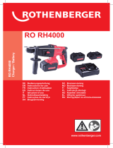 Rothenberger Rotary hammer RO RH4000 Instrukcja obsługi
