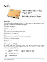 SEH ThinPrint Gateway TPG120 Instrukcja instalacji