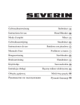 SEVERIN SM 3807 Instrukcja obsługi