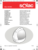 Solac BACTERIA STOP Mod HU1060 Instrukcja obsługi