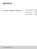 Sony MHC-V82D Instrukcja obsługi