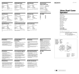 Sony XS-MP61 Instrukcja obsługi