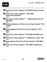 Toro Flex-Force Power System 60V MAX String Trimmer Instrukcja obsługi