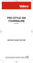 VALERA PRO STYLE 400 TOURMALINE 602 Instrukcja obsługi