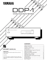 Yamaha DDP-1 Instrukcja obsługi