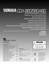Yamaha 580 Instrukcja obsługi