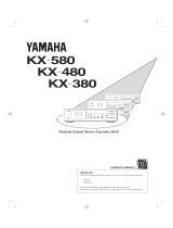 Yamaha KX 580 Instrukcja obsługi
