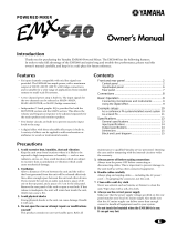 Yamaha EMX640 Instrukcja obsługi