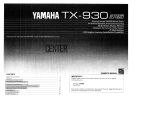 Yamaha TX-930 Instrukcja obsługi