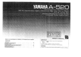 Yamaha A-520 Instrukcja obsługi