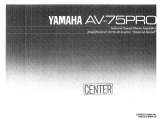 Yamaha AV-75PRO Instrukcja obsługi