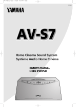 Yamaha AVS7 Instrukcja obsługi