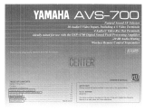 Yamaha AVS-700 Instrukcja obsługi